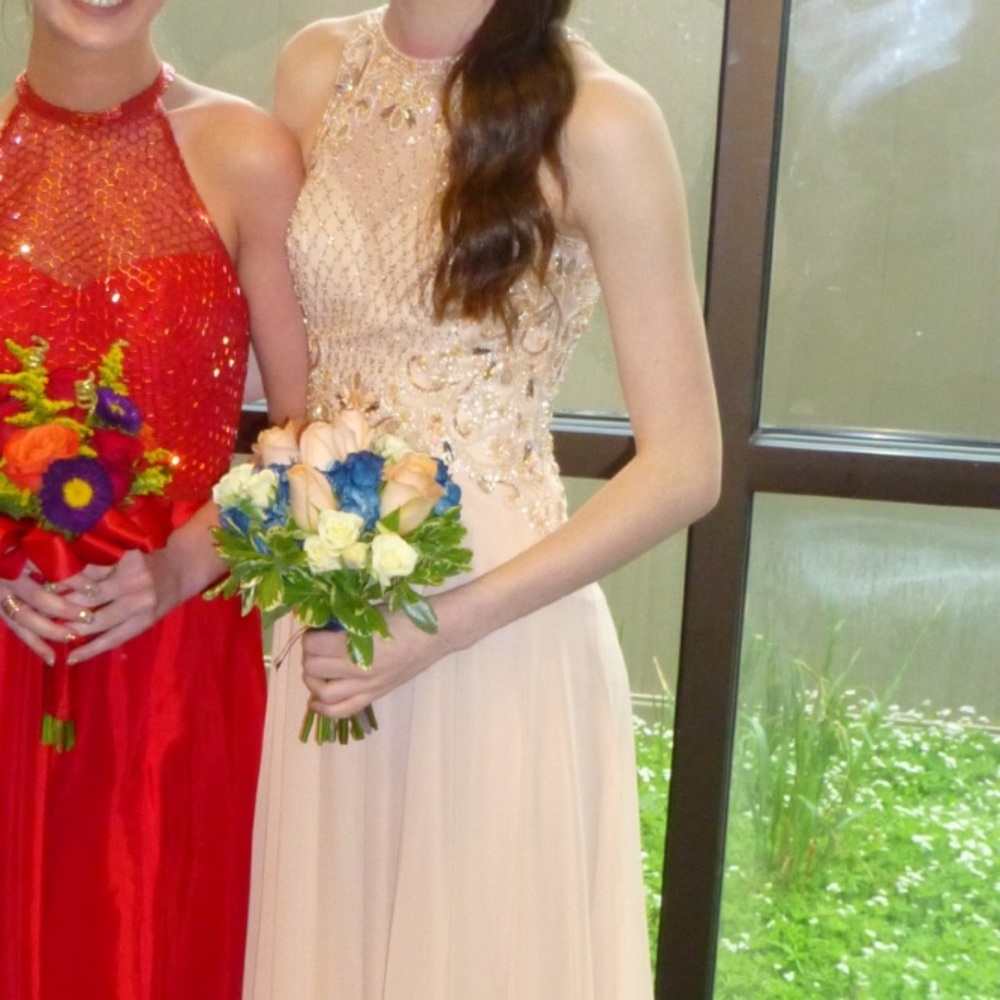 Nude Prom Dress!! Worn once!